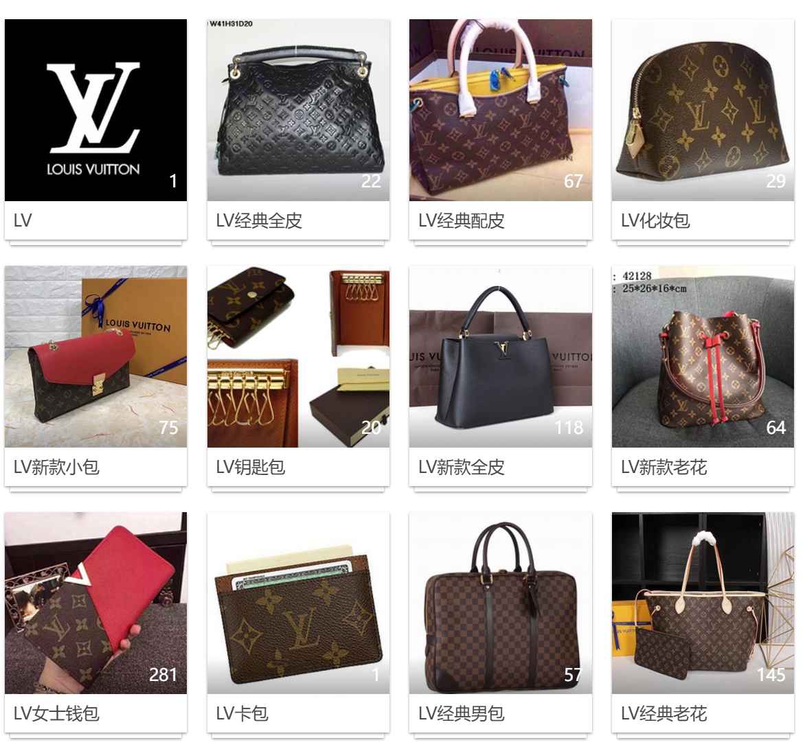 LV Neverfull MM 手袋